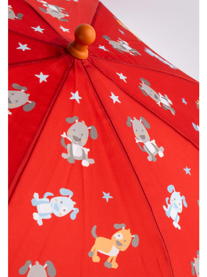 Sigikid Regenschirm Hund Kinderschirm, 75 cm in rot günstig kaufen onesize