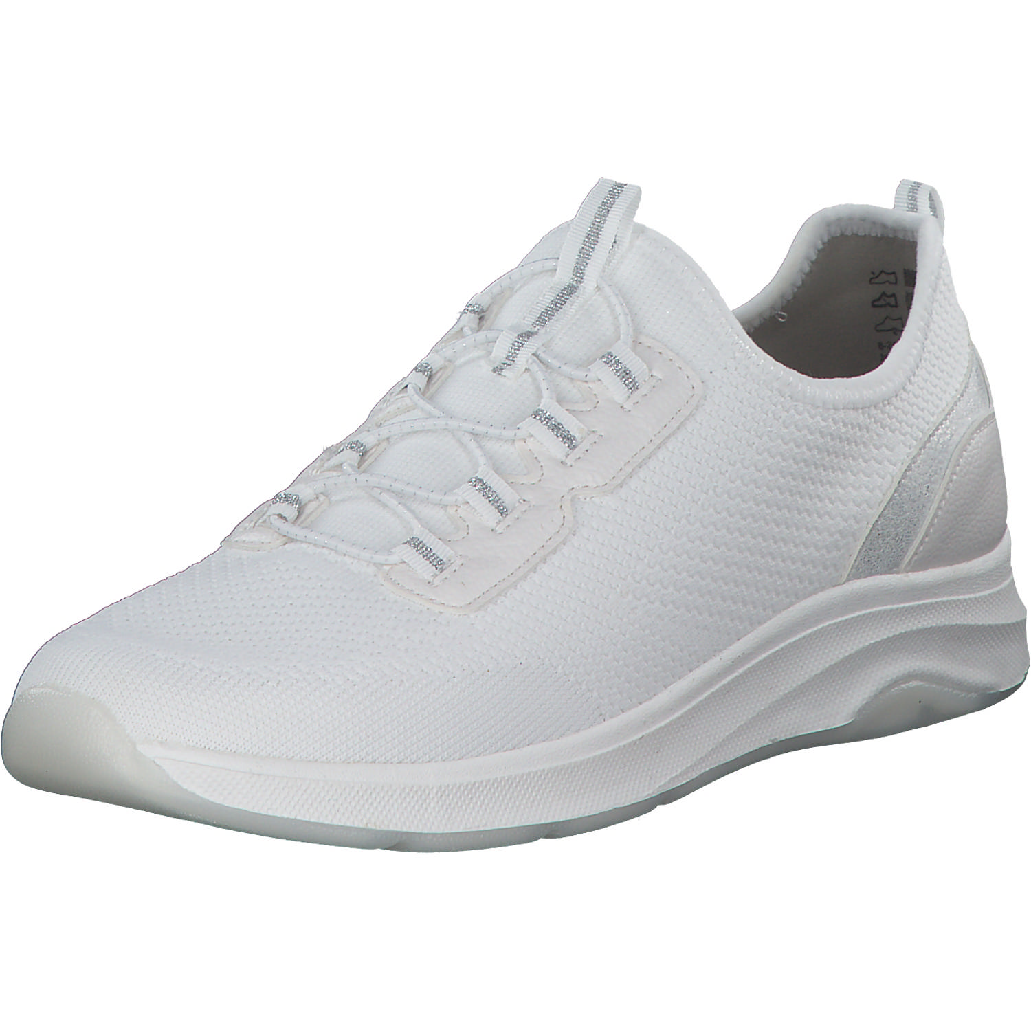 Jana Shoes 24761, Schnürschuhe, Damen, white