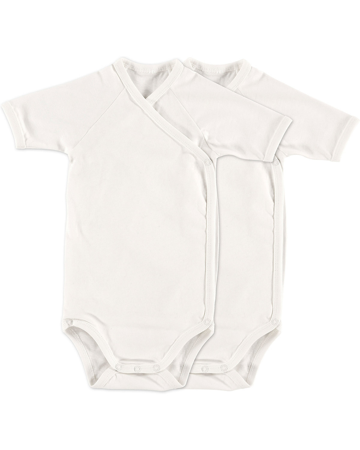 Body kurzarm 2er-Set, off-white/off-white, 56 cm