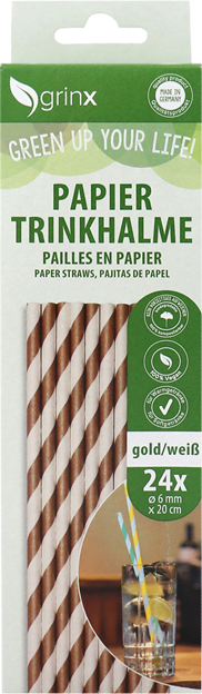 Grinx Trinkhalme Papier