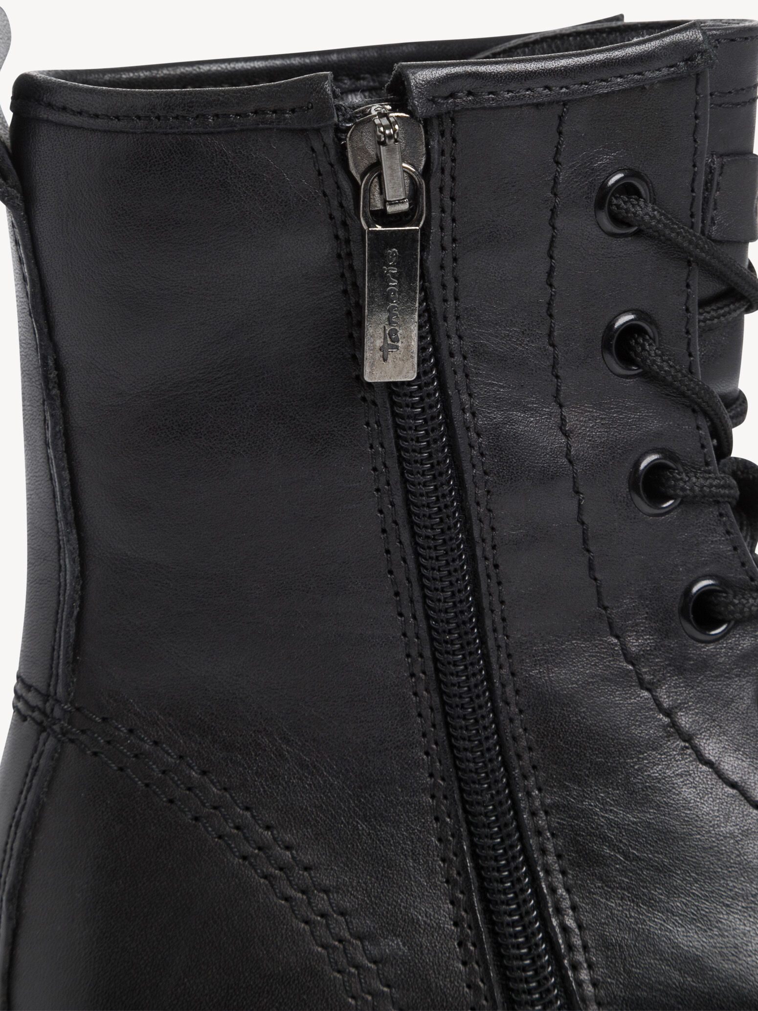 Bottine en cuir - noir