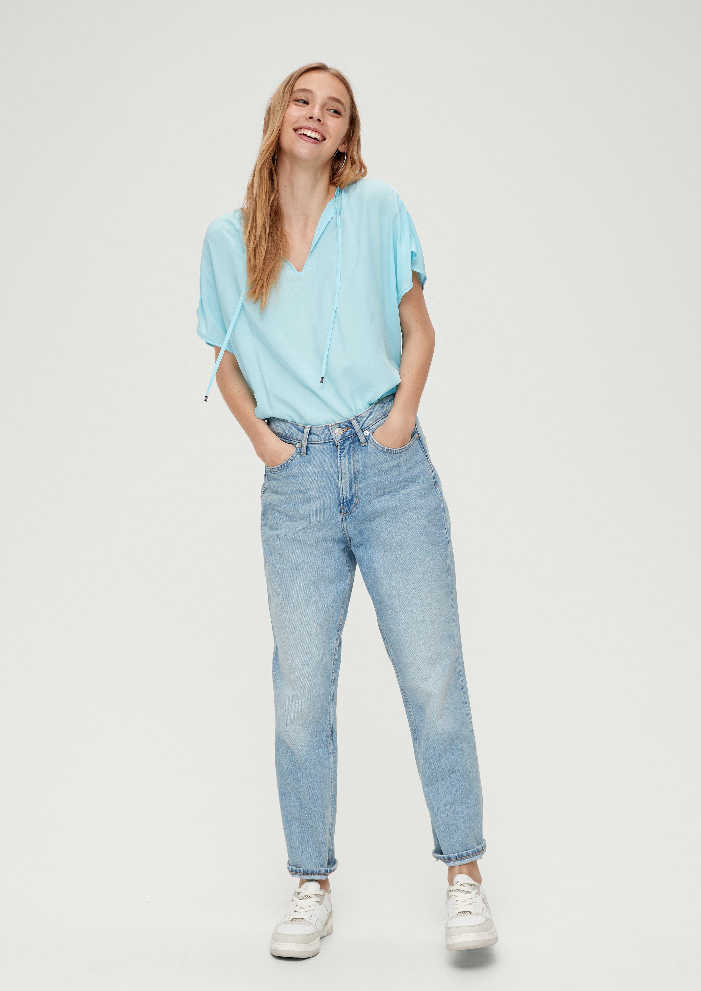 Viskosebluse mit Raffung  2130782-6045
