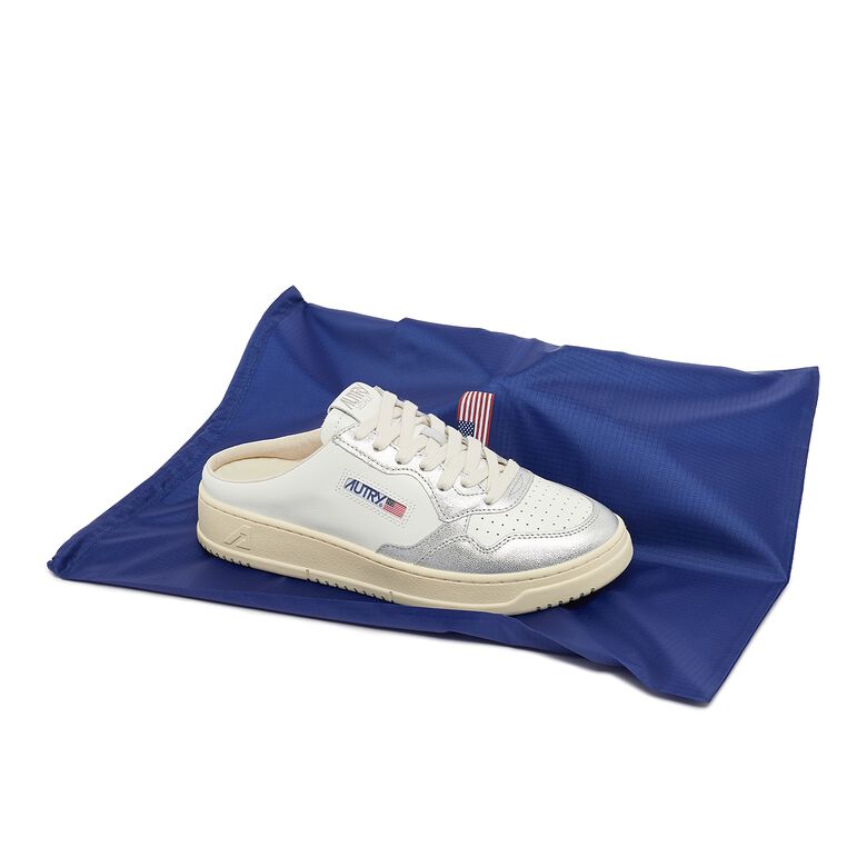Autry Wmns Medalist Mule Leat/Leat wht/silver