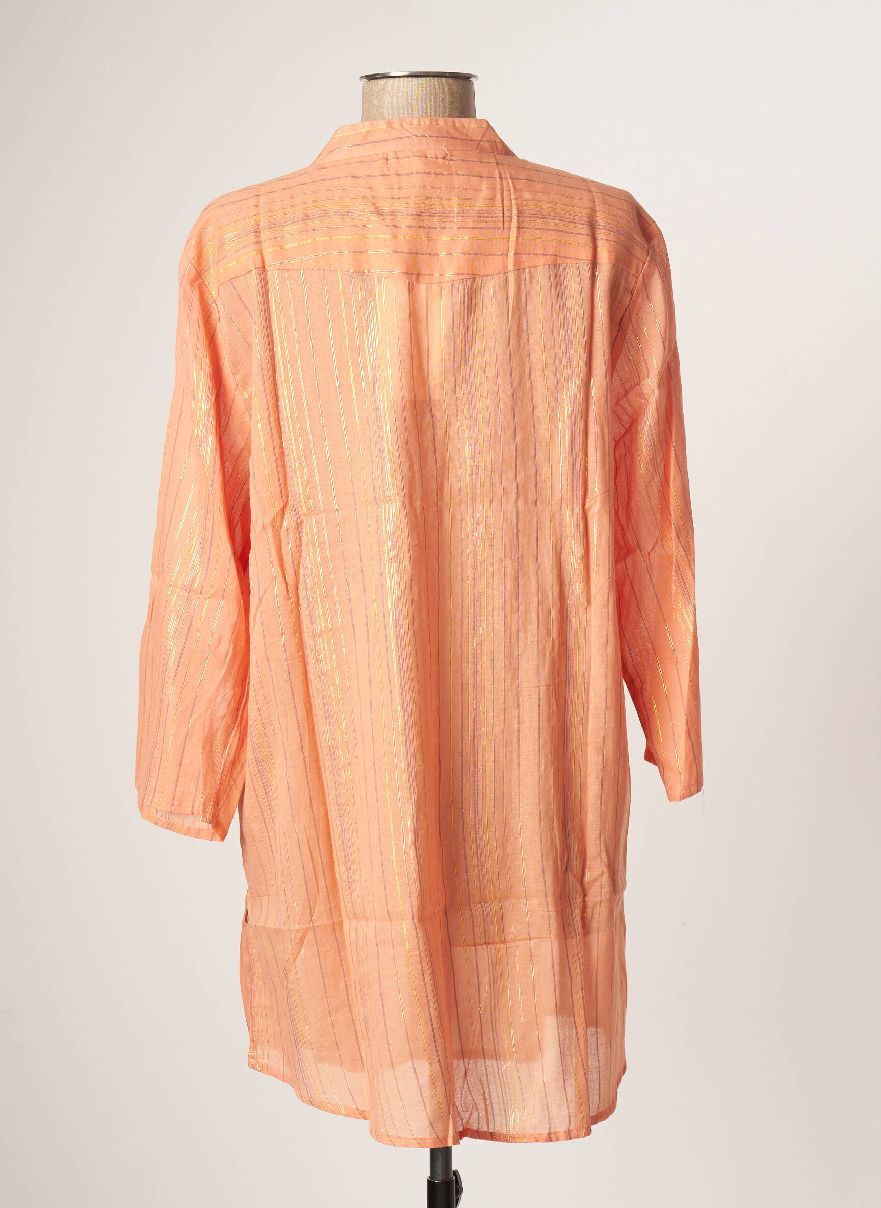 Lara Ethnics Tuniquemanchelongue Femme couleur orange