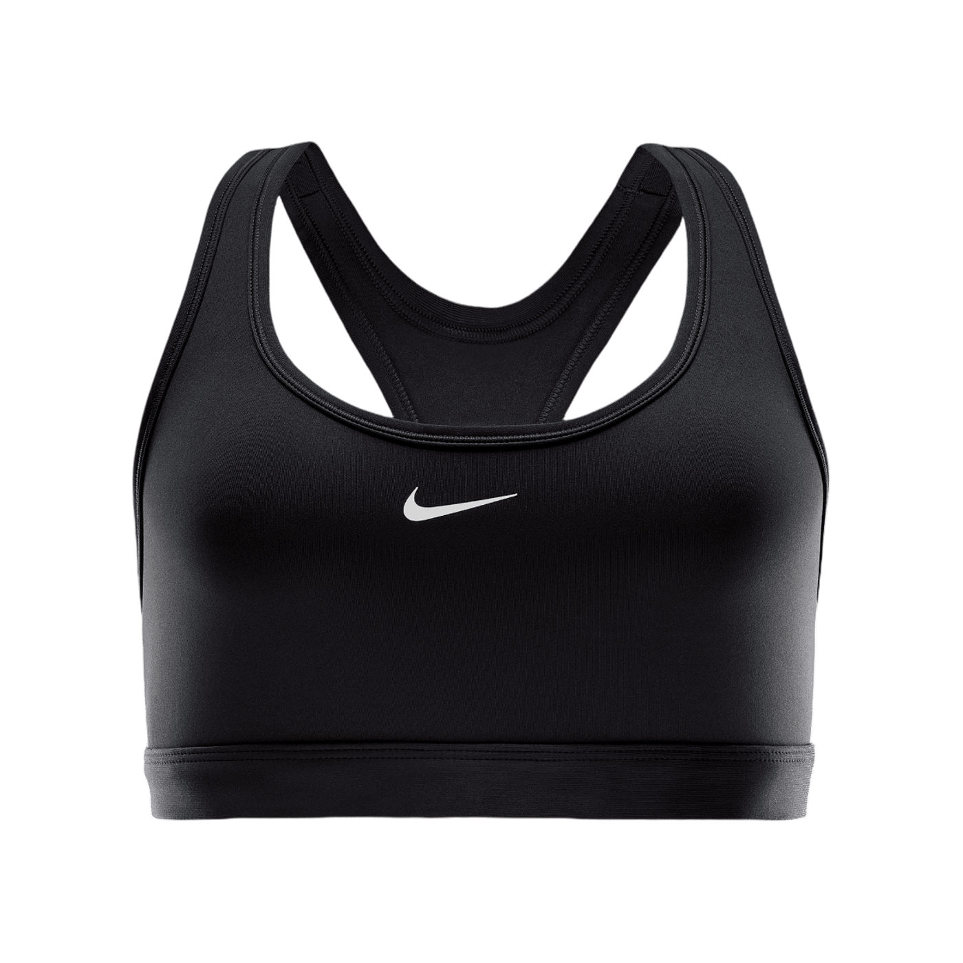 Nike Swoosh Light Support Bra Sport-BH Damen Schwarz Weiss F010