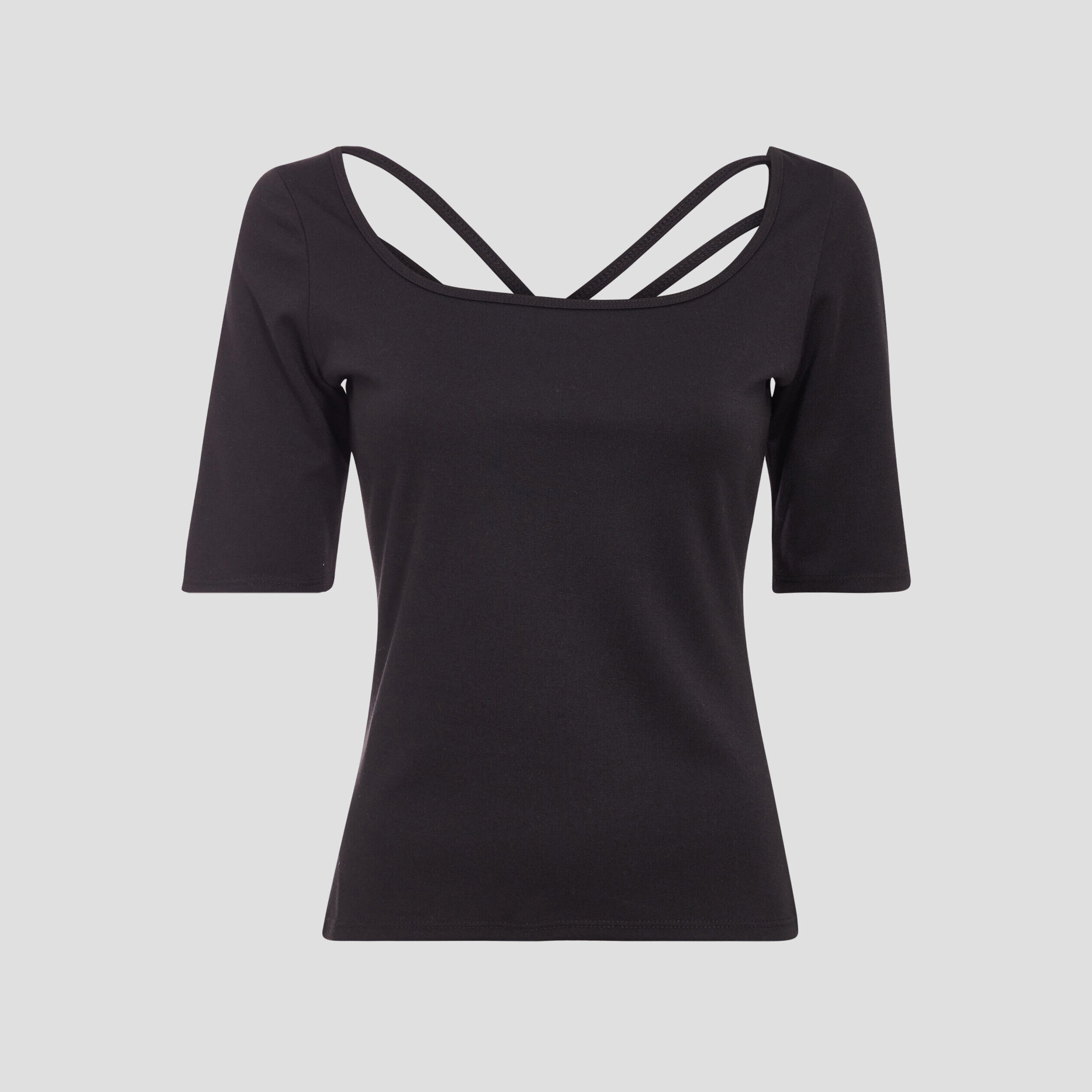 T-shirt à manches courtes noir femme | Cache Cache