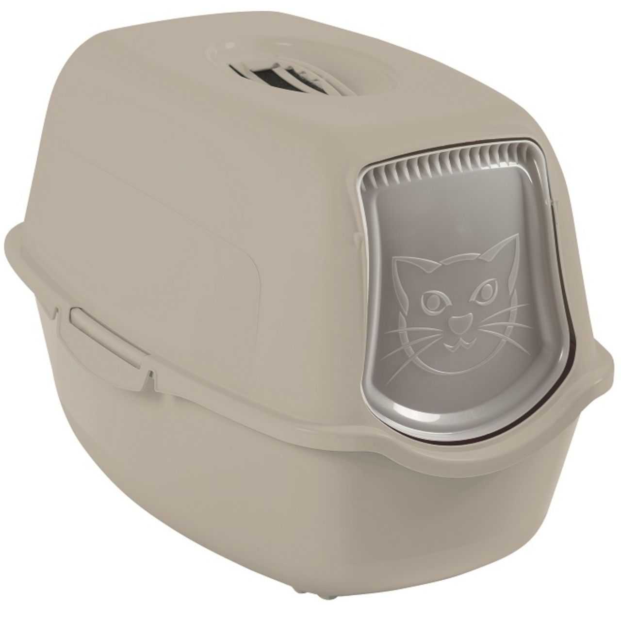 Rotho Babydesign Rotho MyPet Eco Bailey Katzentoilette mit Deckel und Aktivkohlefilter, cappucino (recycelt)