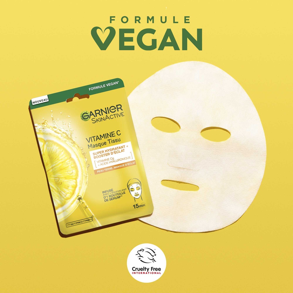 garnier SkinActive Masque tissu Vitamine C Booster d'éclat