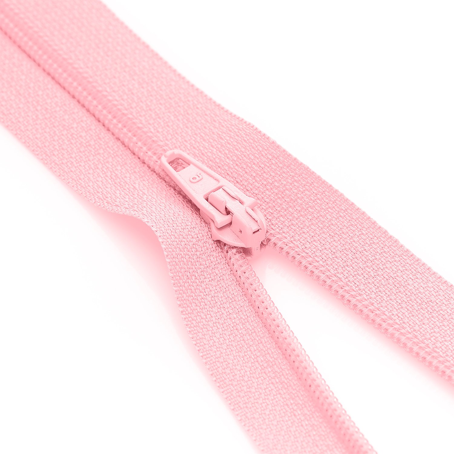 buttinette Standard-Reißverschluss, rosa, nicht teilbar