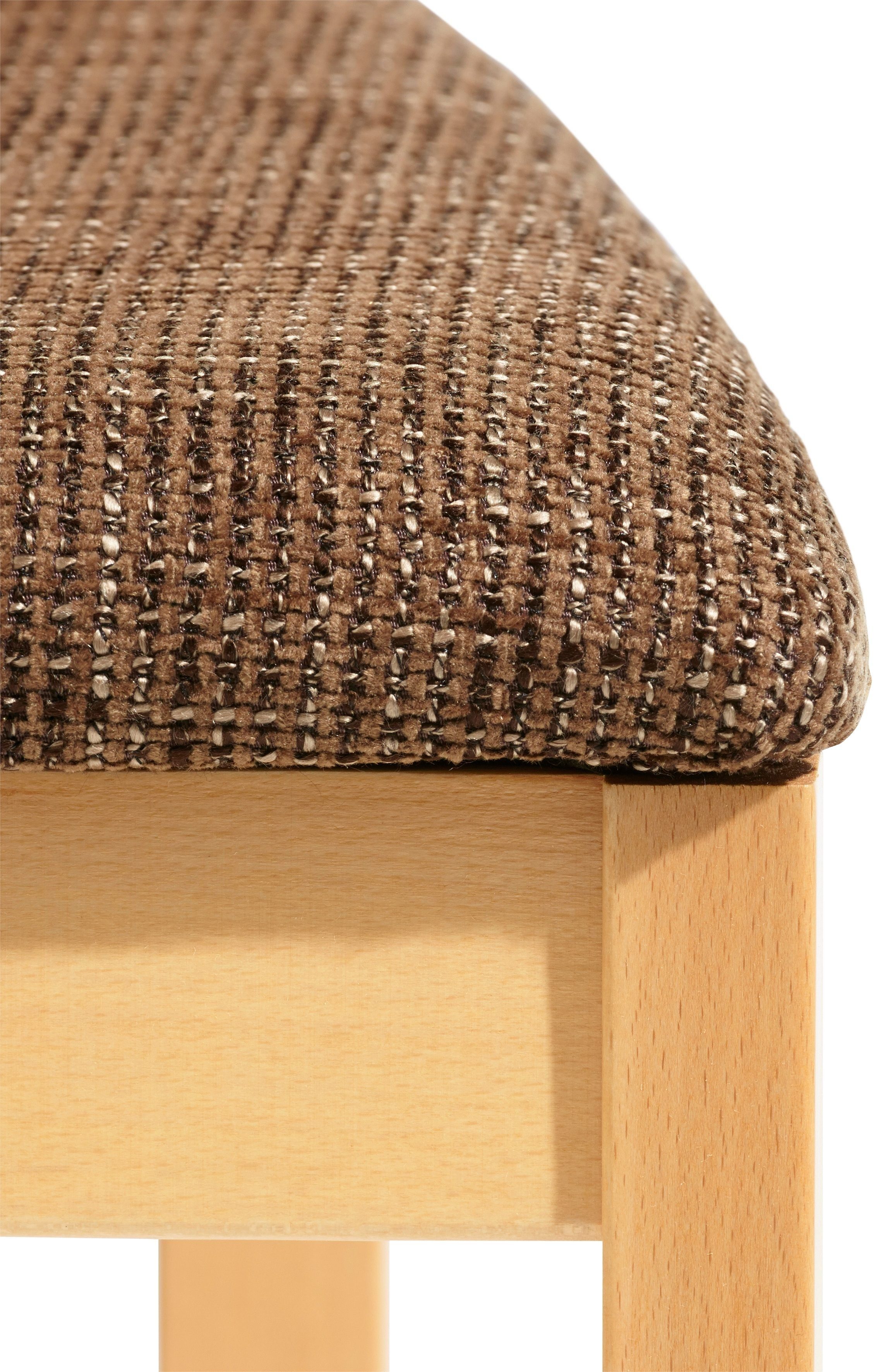 SCHÖSSWENDER 4-Fußstuhl (Set, 2 St), Gestell Massivholz