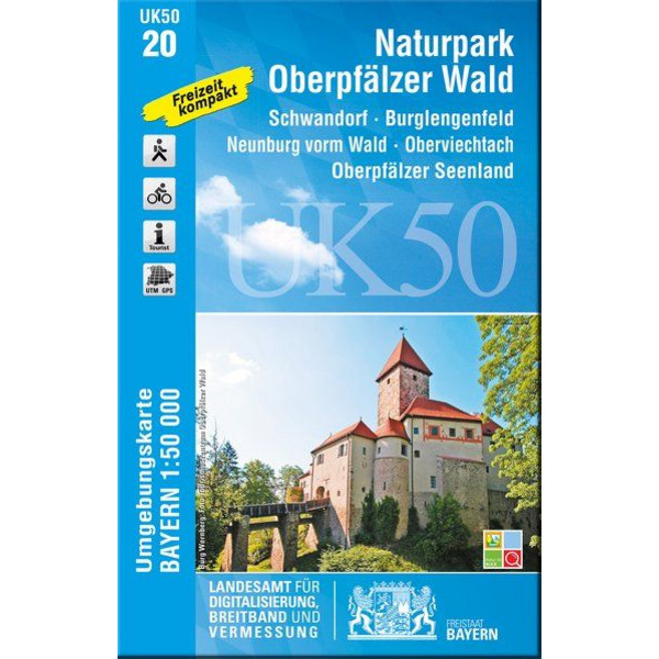 Naturpark Oberpfälzer Wald 1 : 50 000 (UK 50-20) - Wanderkarte