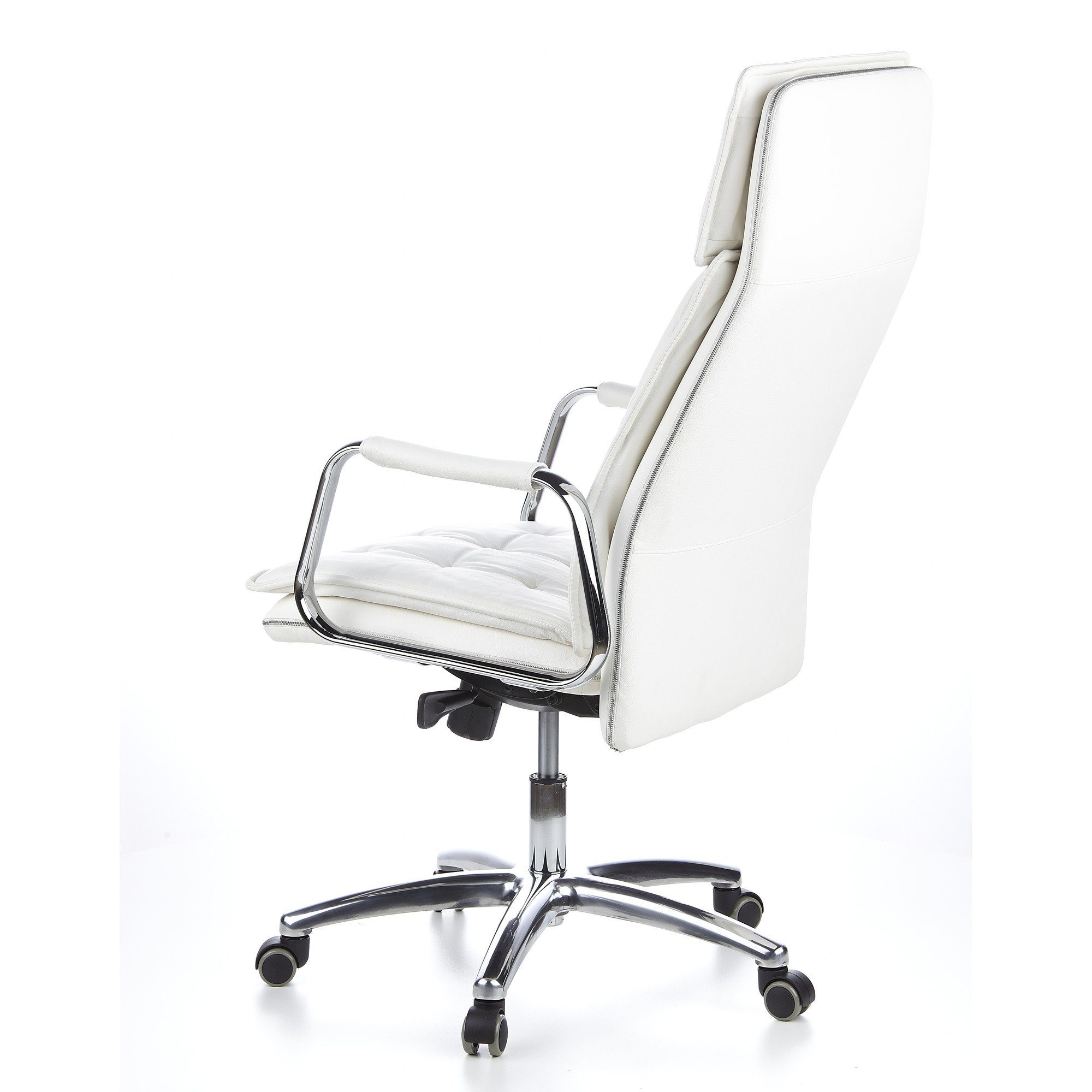 hjh OFFICE Chefsessel Profi Chefsessel VILLA 20 Leder mit Armlehnen, Drehstuhl Bürostuhl ergonomisch