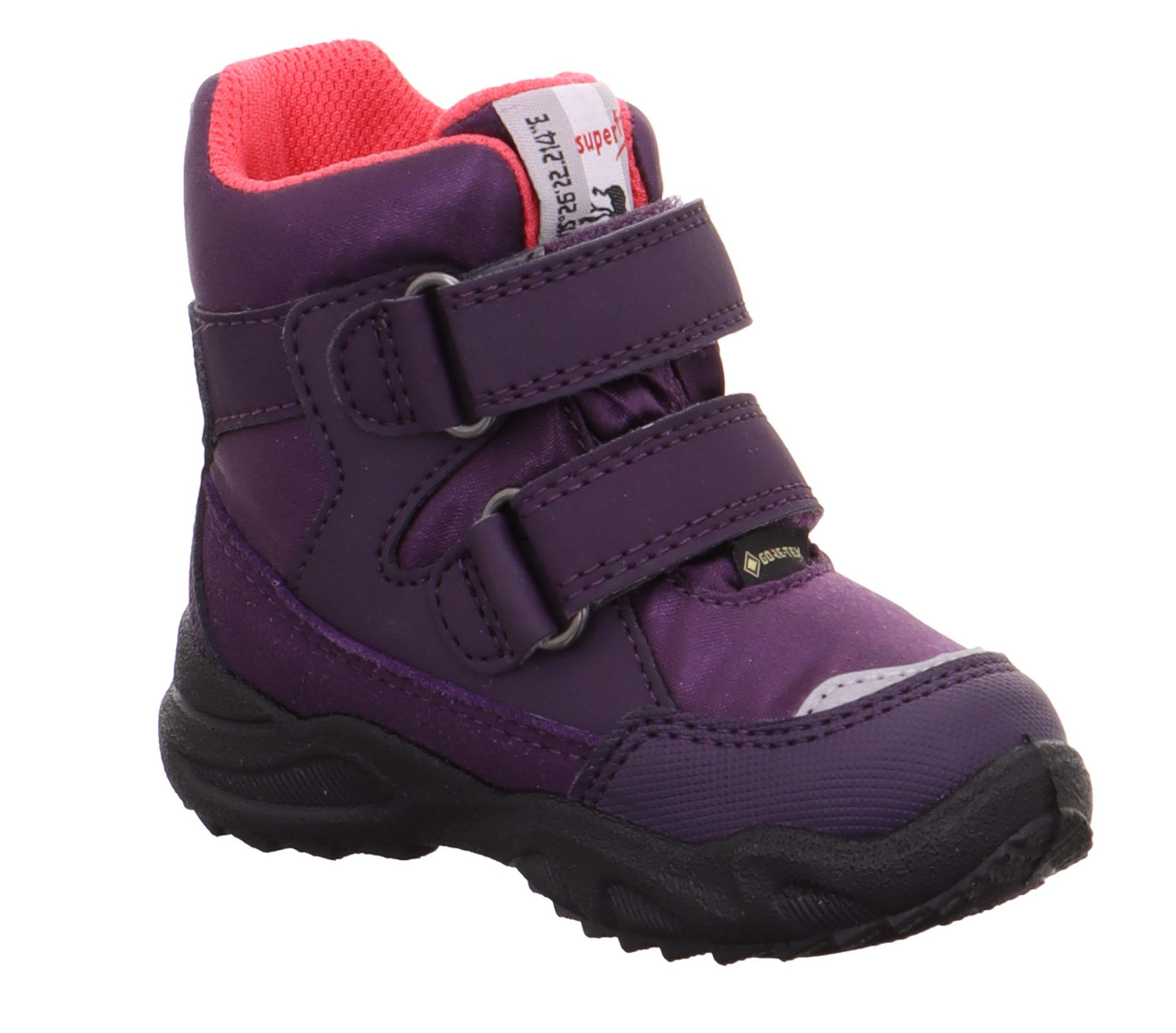 GLACIER - Lila/Pink Boots mit Klettverschluss