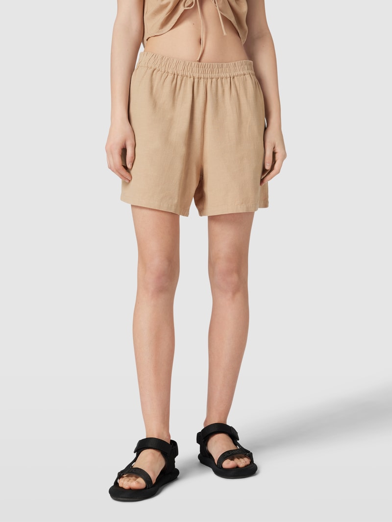 Sweatshorts mit elastischem Bund Modell 'MILANO' in sand