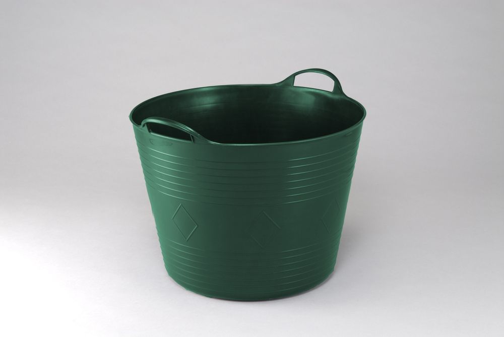 Kreher Set: 4 x Kreher Flexibler Mehrzweckkorb 42 Liter (Grün)