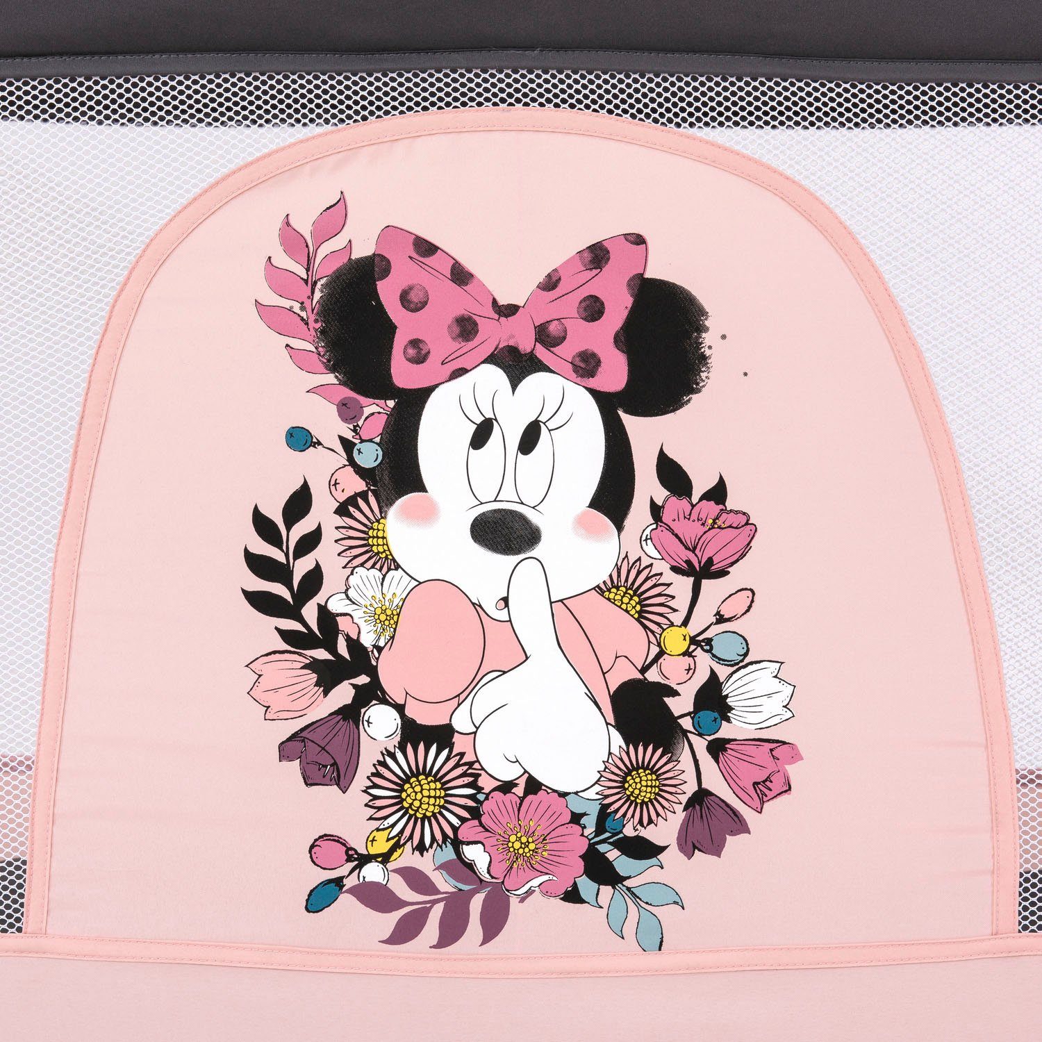 Hauck Baby-Reisebett Dream N Play - Minnie Sweetheart, inkl. Transporttasche
