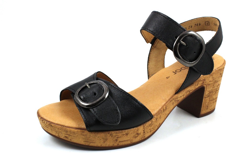 GABOR Klassische Sandalen schwarz