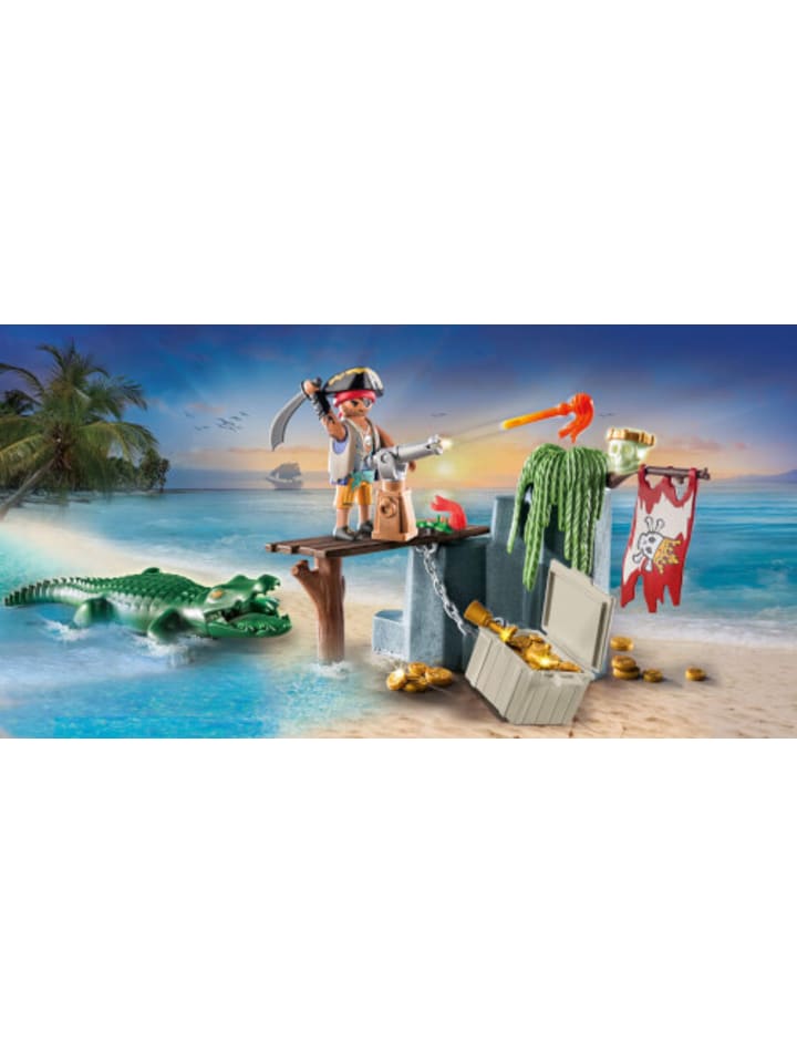 Playmobil Spielfigur Set Piraten - Pirat mit Alligator günstig kaufen onesize