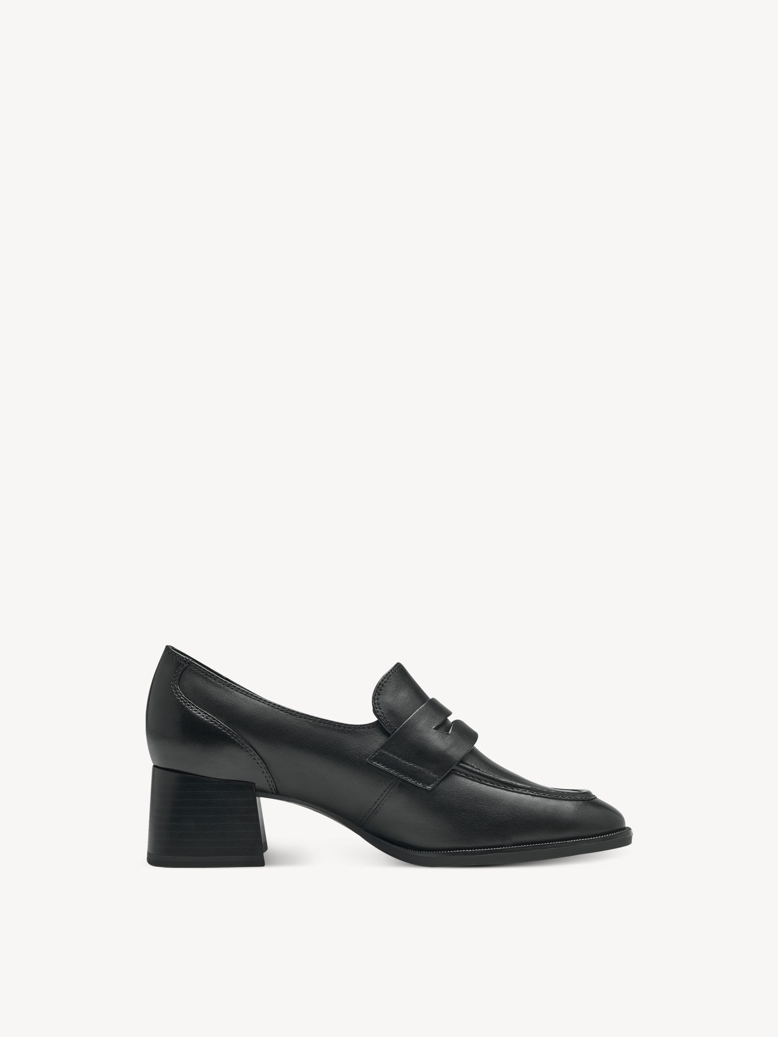 Slipper en cuir - noir