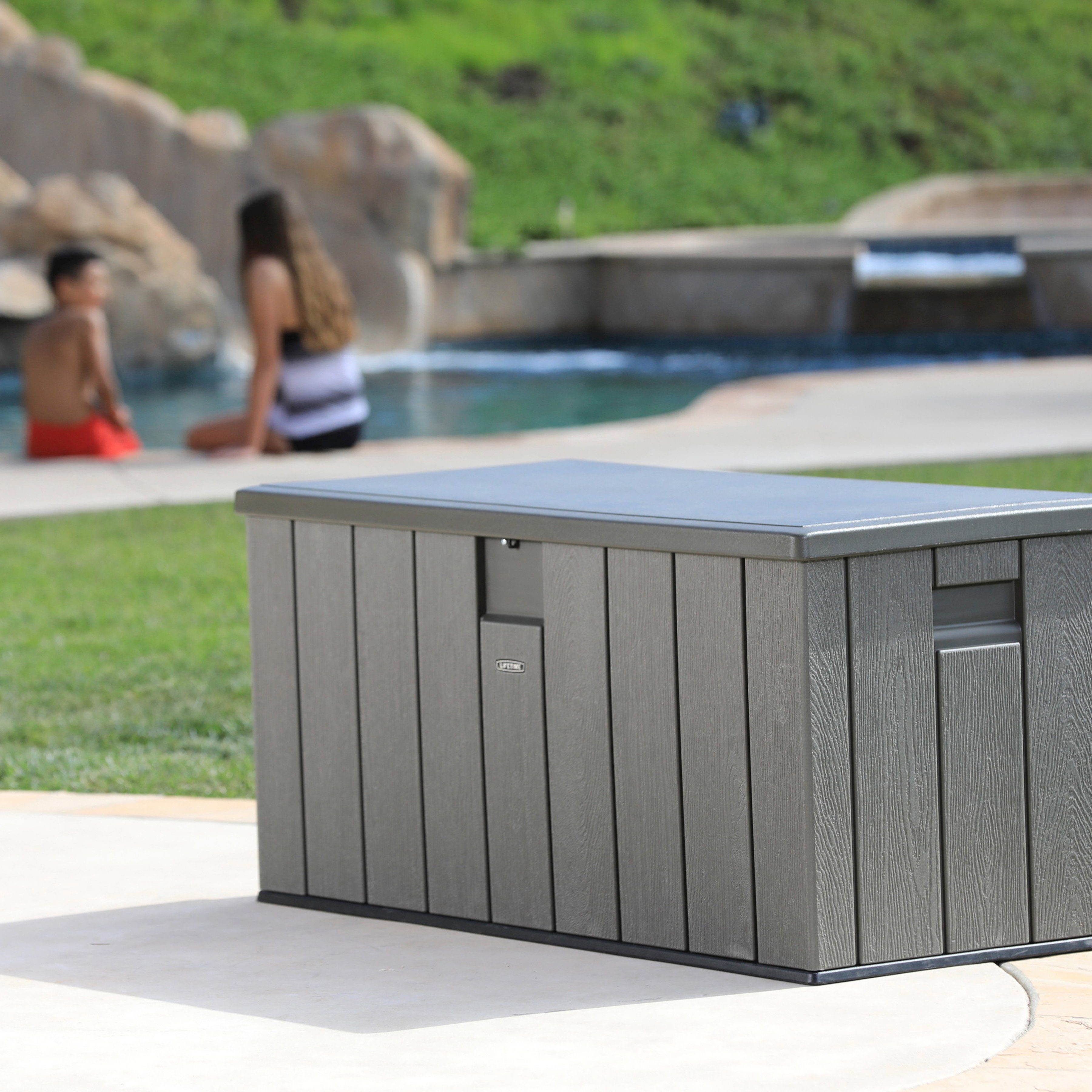 Lifetime Kissenbox Premium Wood, 570 Liter