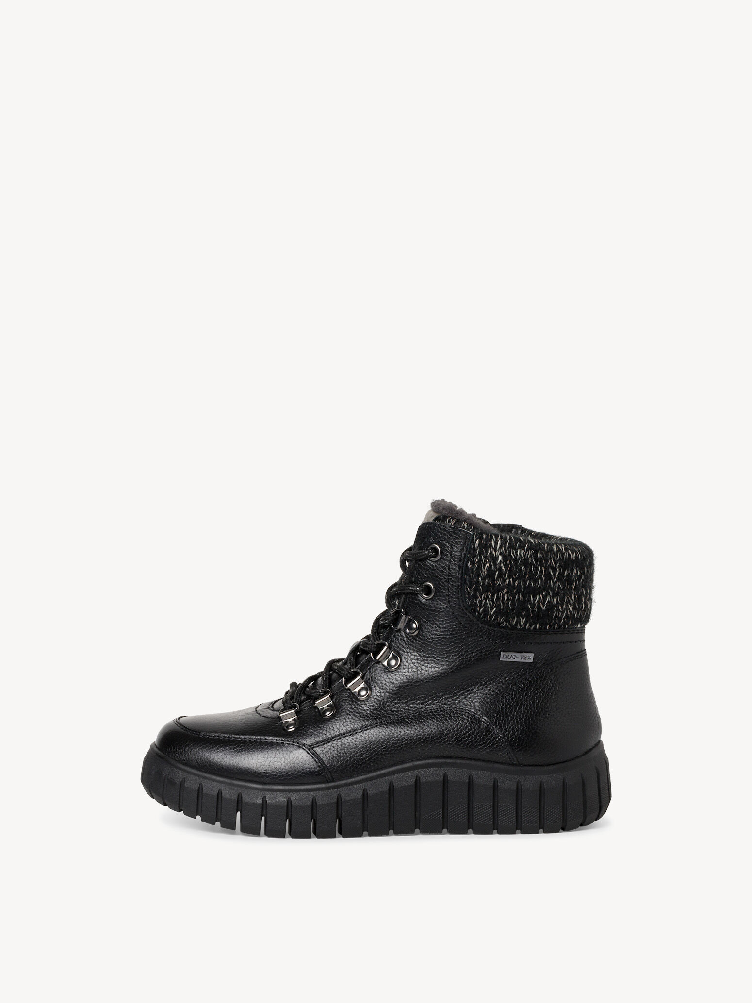 Bottine en cuir - noir