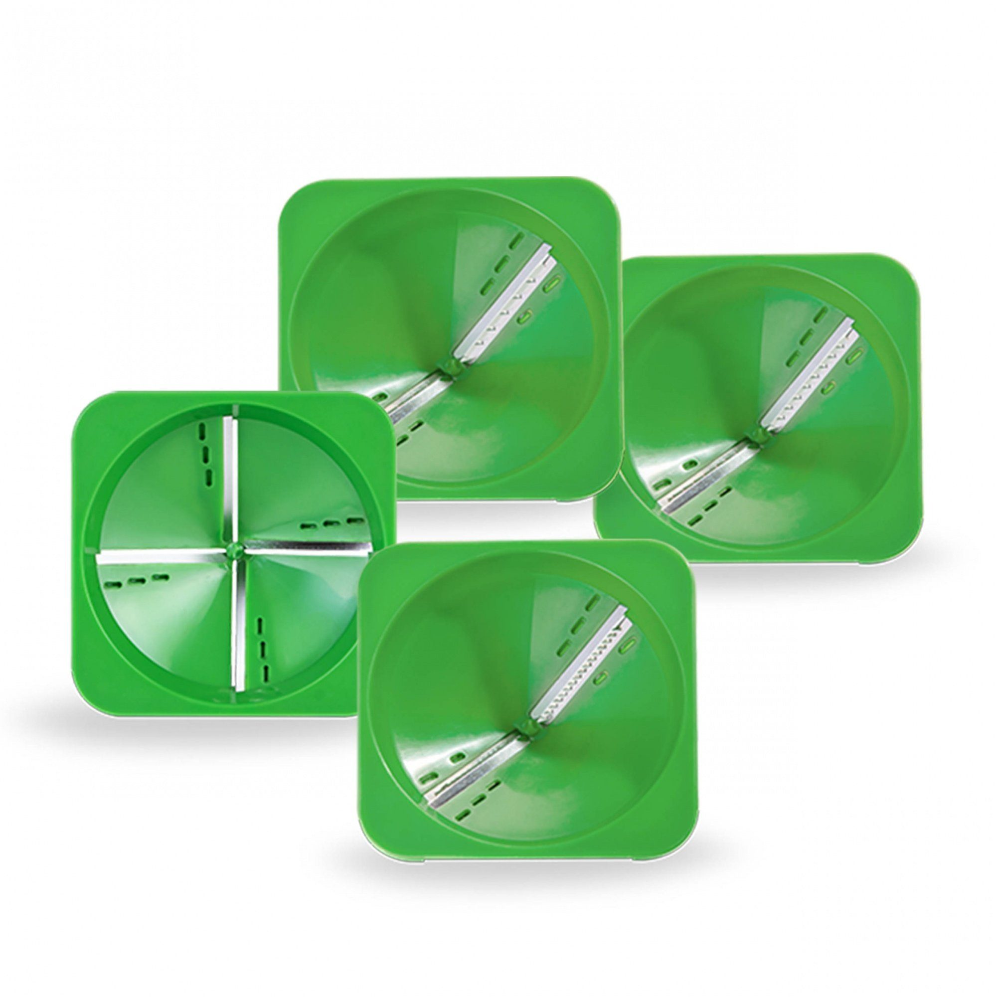 Genius Gemüseschneider Nicer Dicer Julietti 17 Teile, Zoodle Maker + Würfelschneider in einem Set für Spiralen und Würfel