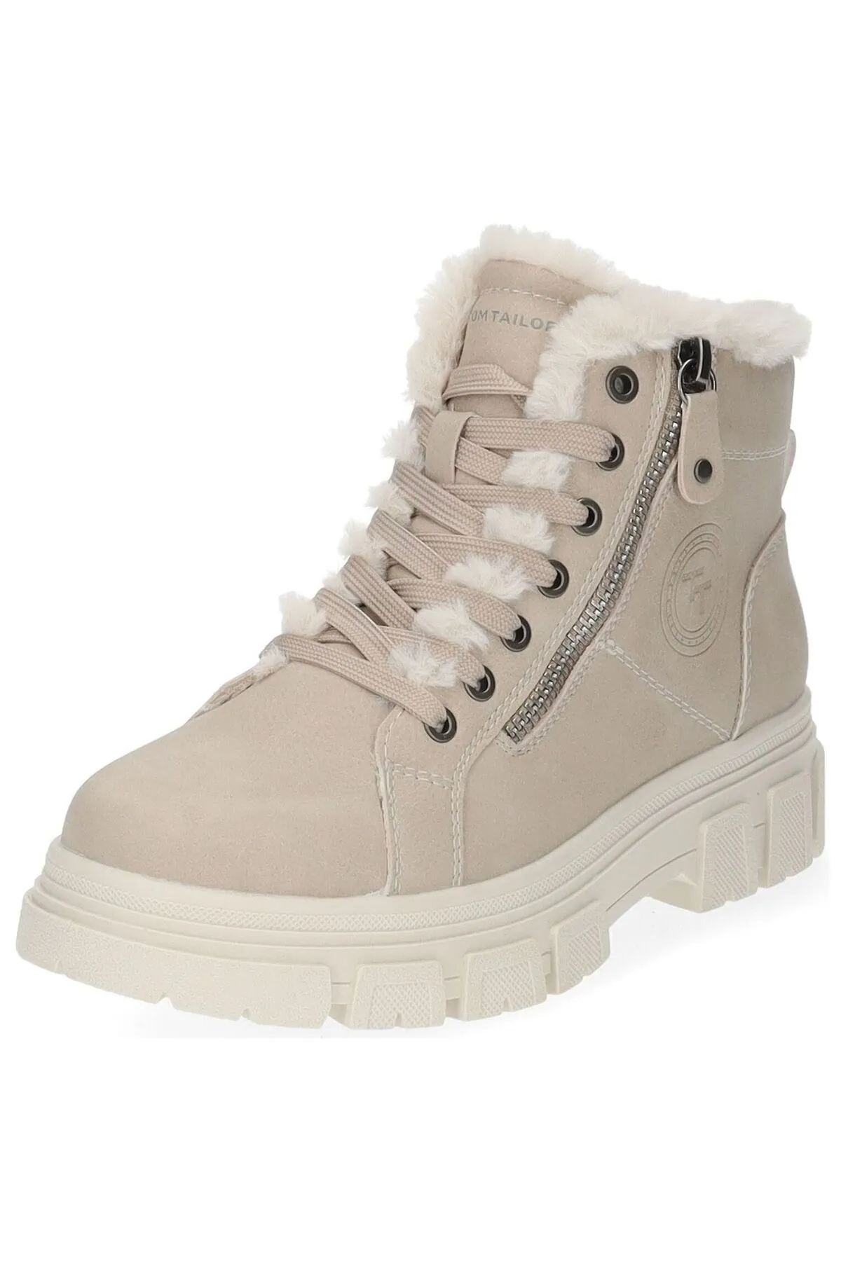 Tom Tailor  Stiefelette - Grau - Blockabsatz
