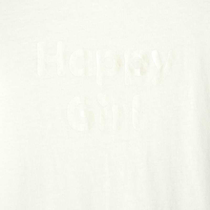 T-shirt à message blanc fille