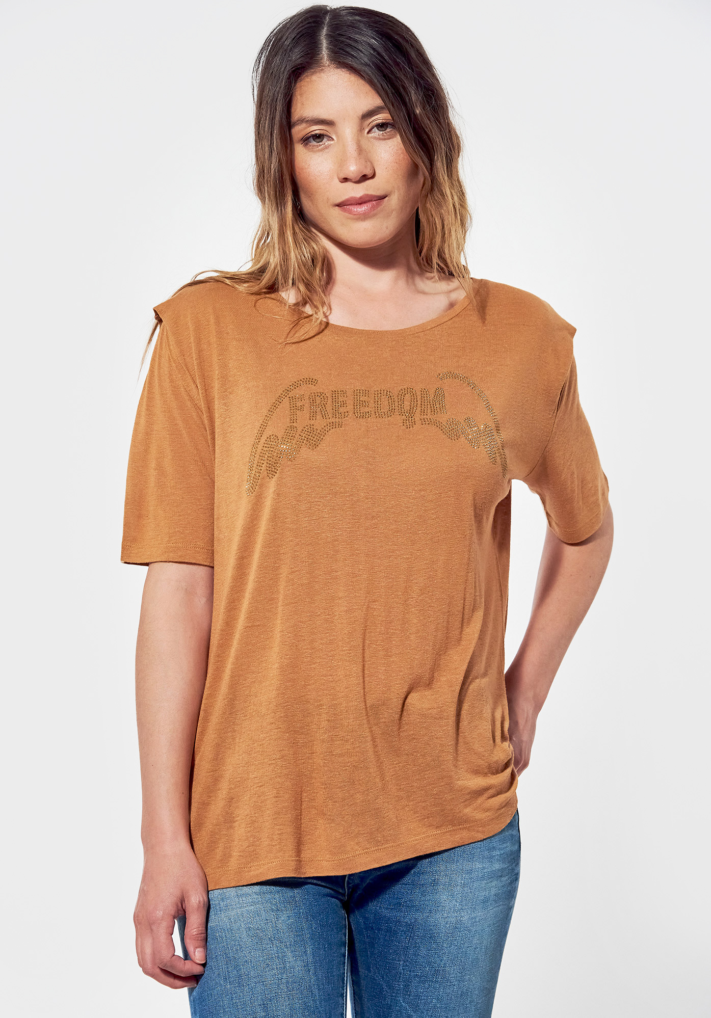 DREE   T-shirt régular marron Femme