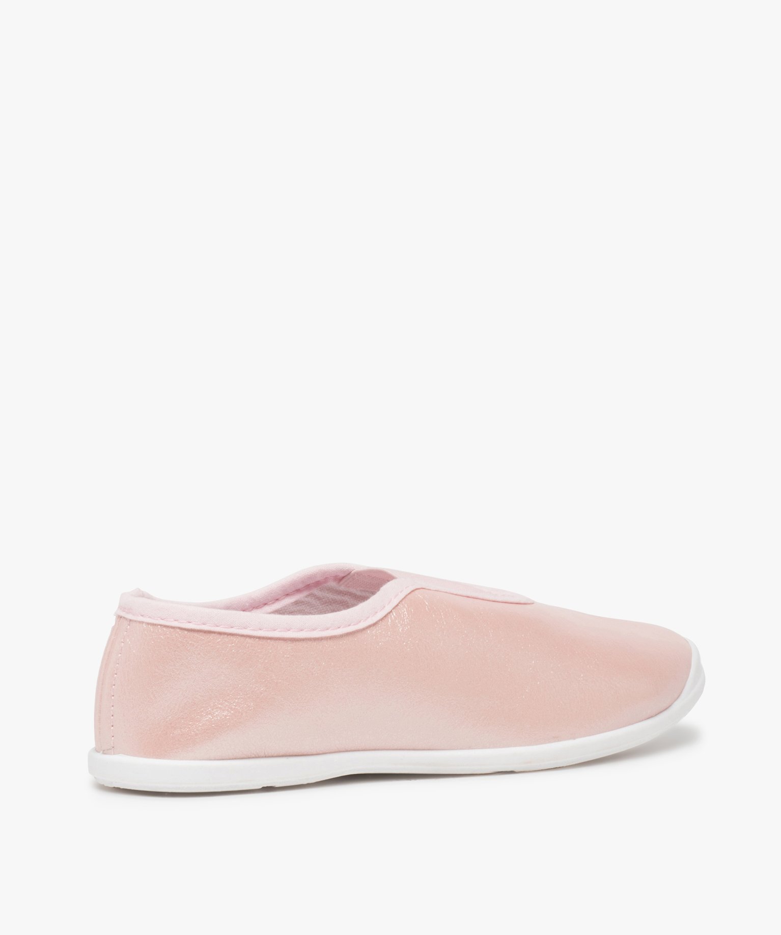 Rythmiques fille en matière irisée avec élastique central rose | GEMO