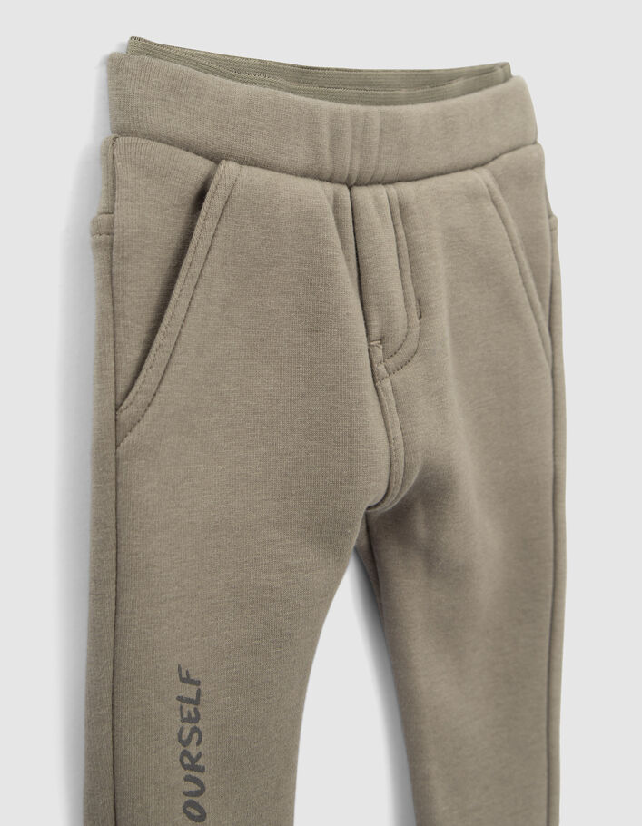 Jogging kaki double ceinture élastiquée bébé garçon