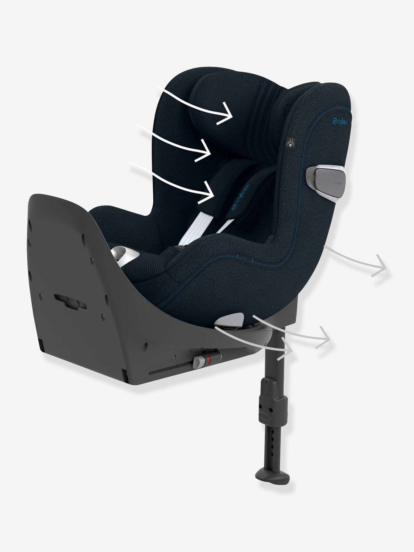 Siège-auto Sirona T i-Size Tissu Plus CYBEX sepia black