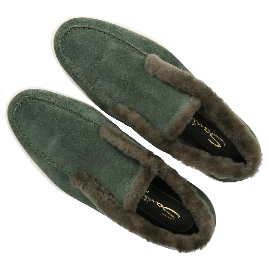 Santoni - Stiefeletten DESERT BOOT Veloursleder - grün