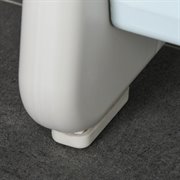 HOMCOM Lernturm Tritthocker Schemel Stehender mit 2 Stufen Pyramiden-Struktur Sicherheit Bad Schlafzimmer Küche Blau Grau für 2-5 Jahre HDPE PP 43,5 x 38,5 x 61 cm