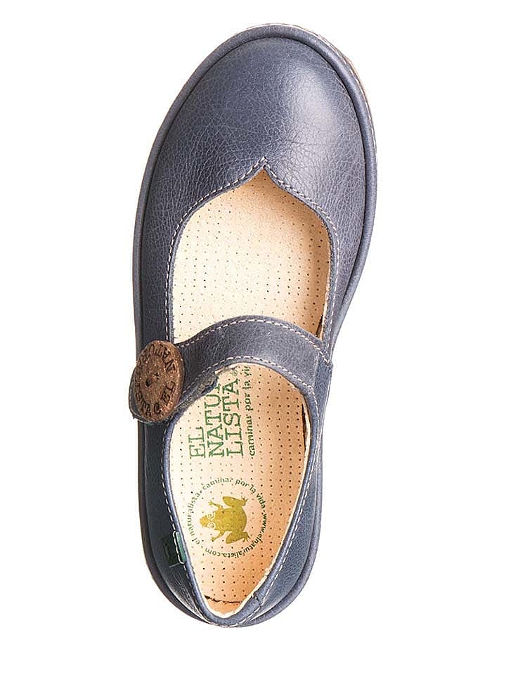 El Naturalista Leder-Ballerinas in Dunkelblau günstig kaufen 32