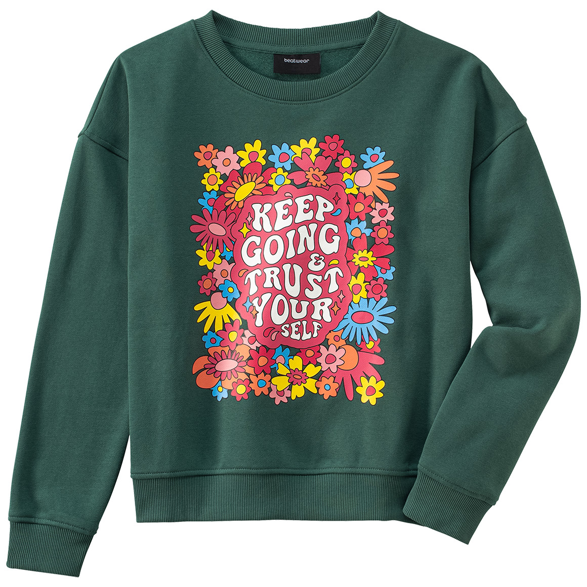 Mädchen Sweatshirt mit buntem Print