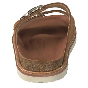 Genuins Hawaii Velour Pantolette in braun