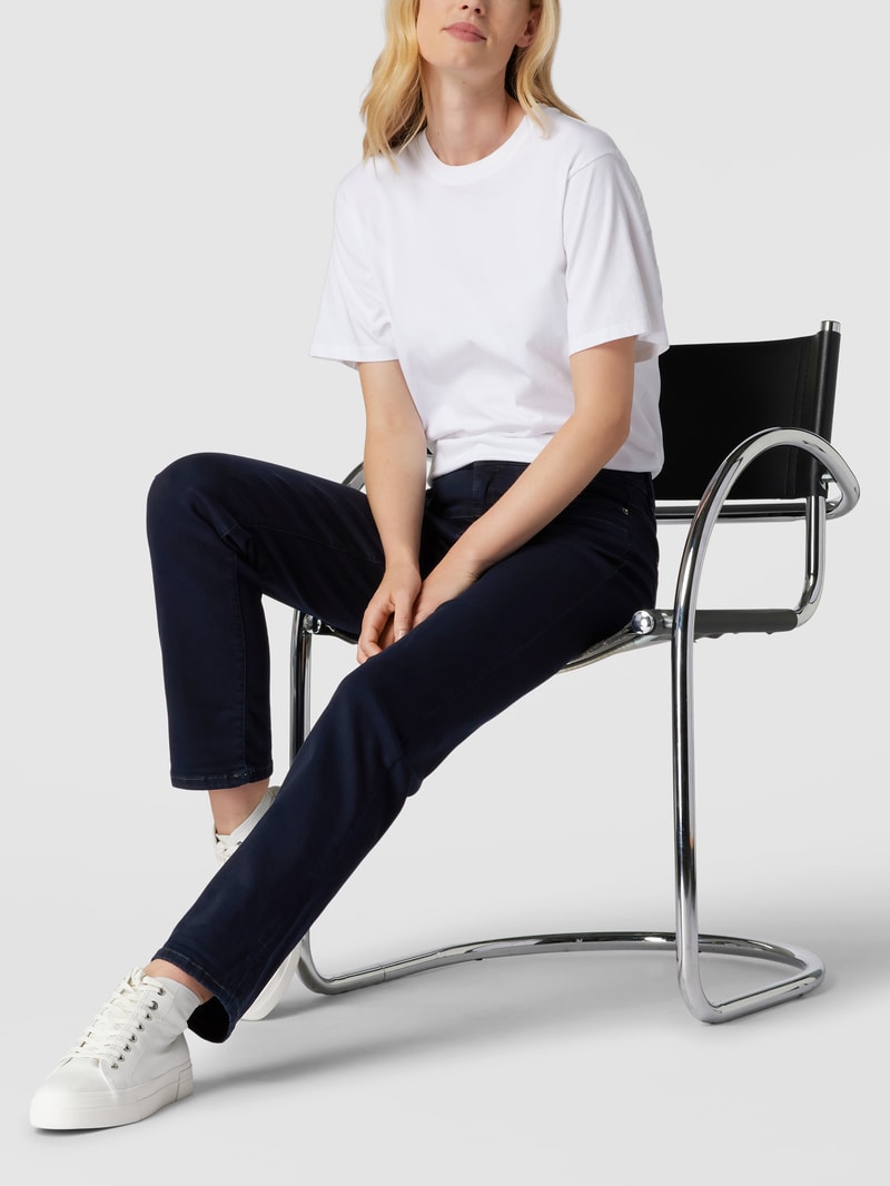 Jeans in 5-Pocket-Design Modell 'PEARLIE' in dunkelblau