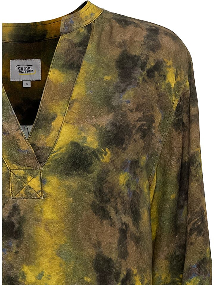 Camel Active Bluse in Khaki/ Gelb günstig kaufen M