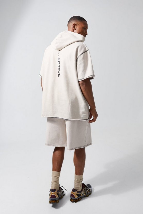Active Shorts mit Acid-Waschung