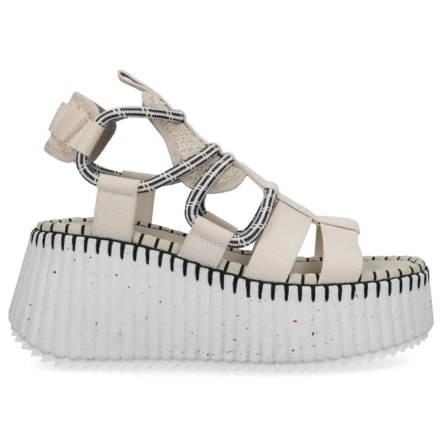Chloé - Sandalen NAMA Baumwolle - beige