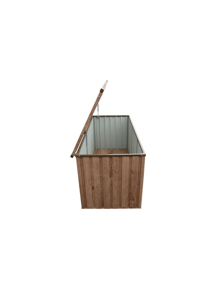 VCM  Metall Garten Gerätebox Kiste Kissenbox 770 L in Braun günstig kaufen onesize