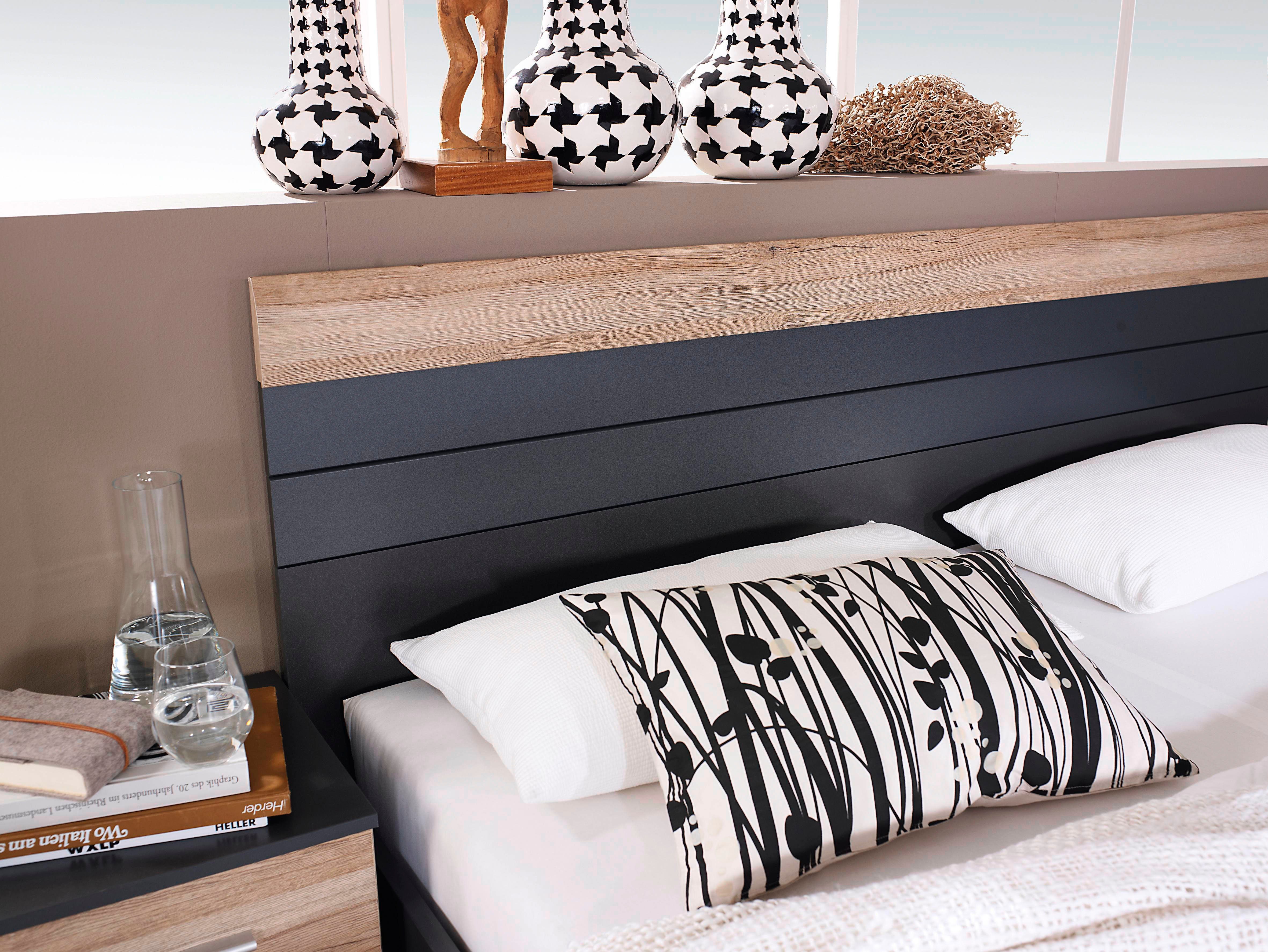 rauch Schlafzimmer-Set Tarragona, (Set, 4-St), Schwebetürenschrank in 3 Breiten, Bett in 2 Größen und 2 Nachttische