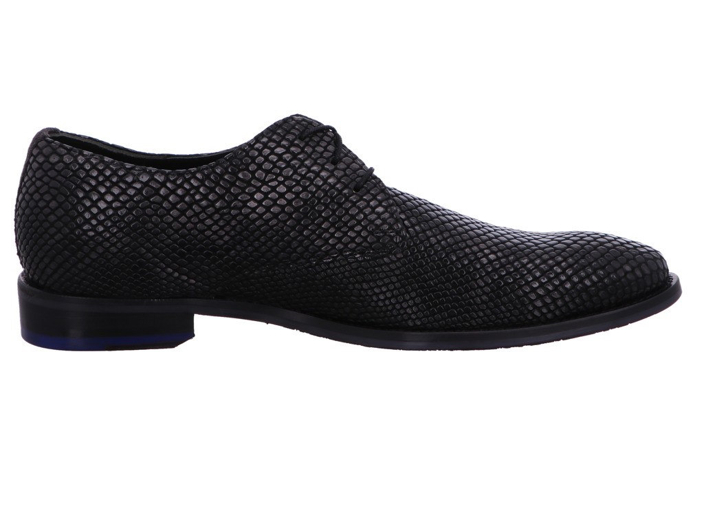 FLORIS VAN BOMMEL Business Schuhe grau Floris Dressed Antracite Print