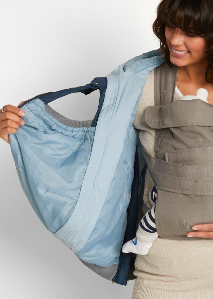 Umstandswinterjacke / Tragejacke mit recyceltem Polyester