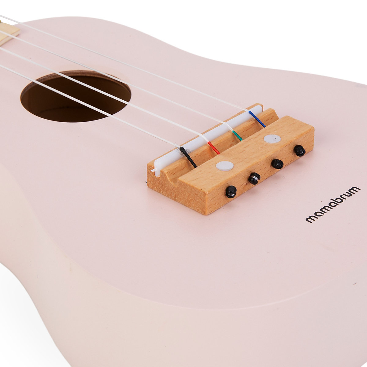 Holzgitarre – Ukulele – rosa Farbe, lehrt einfache Akkorde, stimuliert den Hörsinn, Nachahmung eines echten Instruments, schöne Klänge