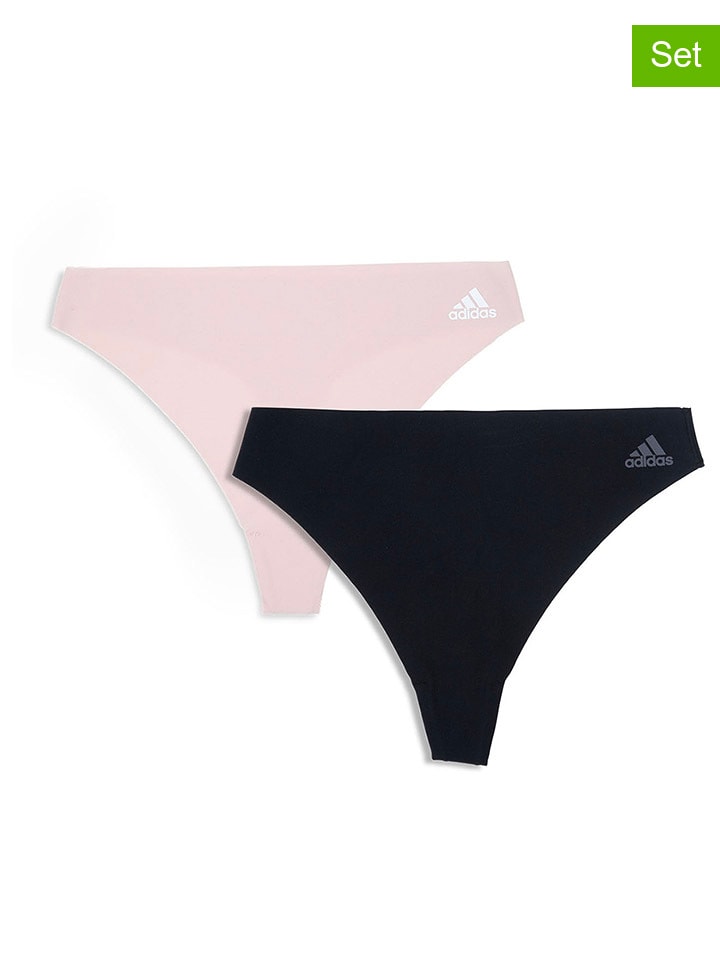 adidas 2er-Set: Strings in Rosé/ Schwarz günstig kaufen