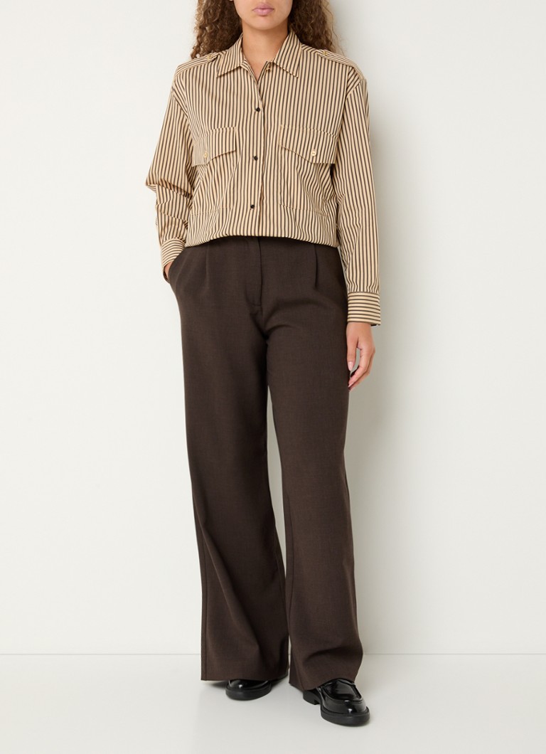 Pantaloni a vita alta e gamba larga con tasche laterali di Sessùn Provenco.