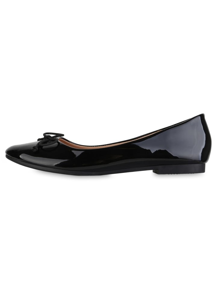 VAN HILL Klassische Ballerinas Adelaide in Schwarz Lack günstig kaufen