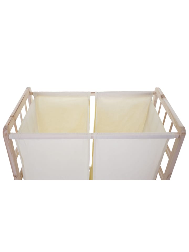 MCW Wäschesammler B60 mit 2x Wäschesack, Hellbraun, Bezug creme günstig kaufen onesize